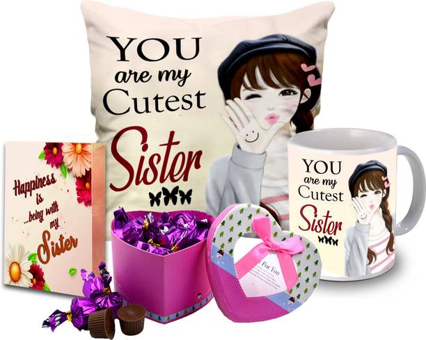 Midiron Best Birthday gift for Sister / Behan | Gift for sister from brother/GB4-102 Fiber, Ceramic, Paper Gift Box