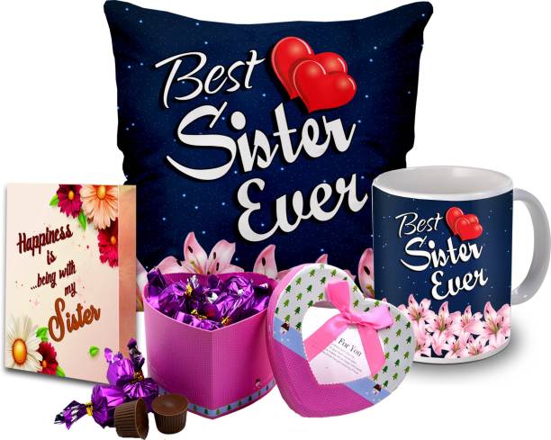 Midiron Rakhi Combo Gifts for Sister / Behan |Rakhi Return Gift for Sister/GB4-41 Fiber, Ceramic, Paper Gift Box