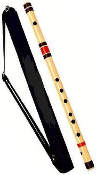 KHALSA MUSICAL C Sharp Medium Professional Flute, 19 Inches with Free Carry Bag Bamboo Flute Bamboo Flute