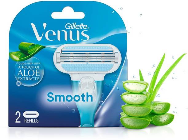 Gillette Venus Hair Removal Razor Blades/Refills/Cartridges for Women - 2 Pieces