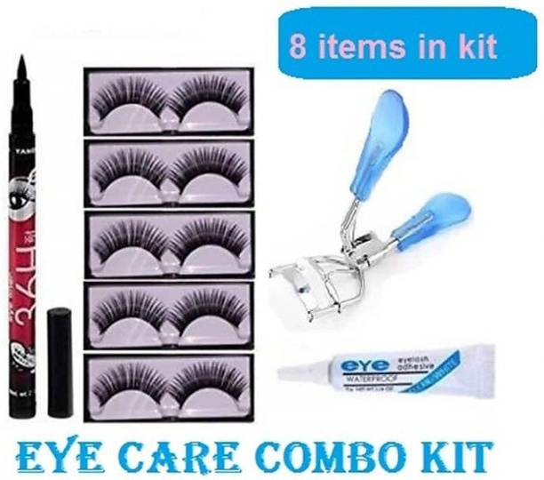 A.D.S 5 False Eyelashes 1 curler 1 Glue 1 36 H eyeliner