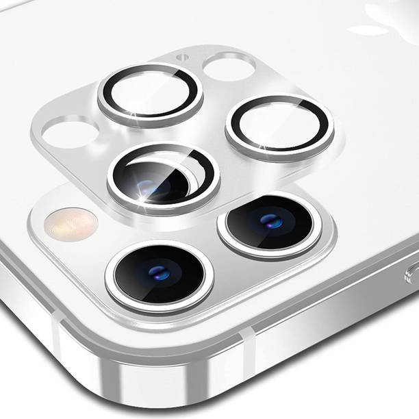 Casesily Camera Lens Protector for Apple iPhone 12 Pro Max Metal Ring With Glass Protection