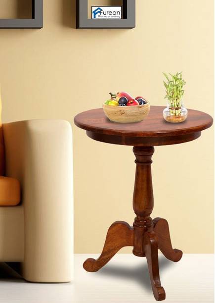 FUREON Round Side Table Solid Wood Side Table