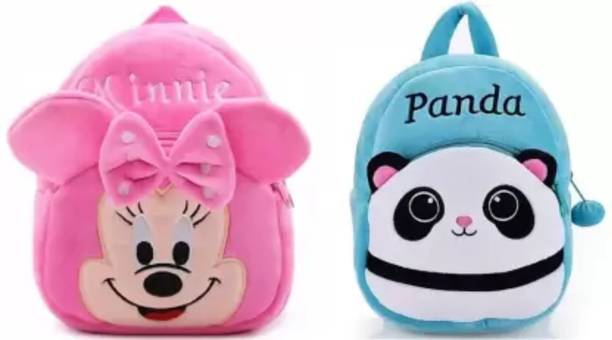 Small 12 L Backpack BM-New combo of 2 pink minnie blue panda35.9
