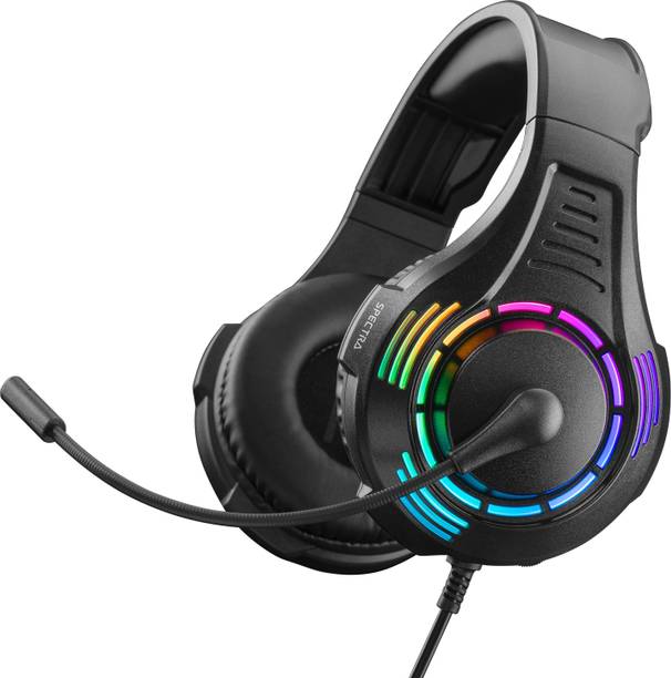 Nitho STEREO GAMING HEADSET RED with Mic & RGB LED Light Wired Gaming