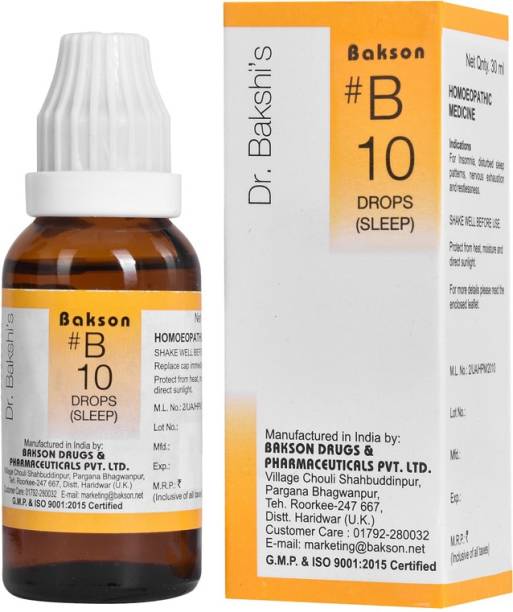 Bakson Dr Bakshis # B 10 -Sleep Drops