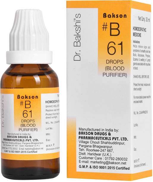 Bakson # B-61 (Blood Purifier Drops) Drops