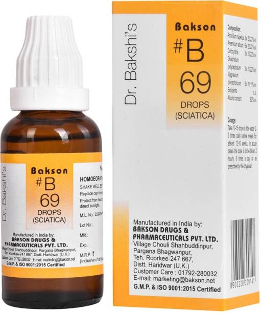 Bakson Dr Bakshis B Drop 69 - Sciatica Drops