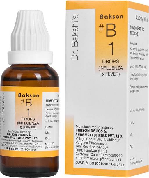 Bakson # B-1 (Influenza & Fever Drops) Drops