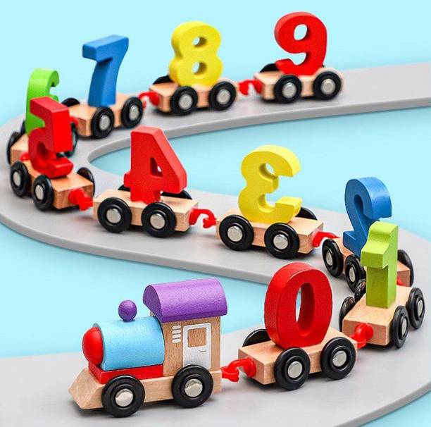 miza wooden digital train