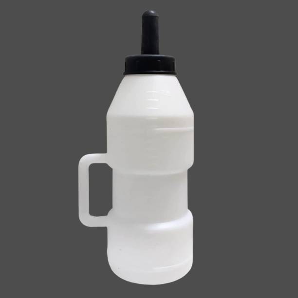 AWESOME STORE Cow Calf Milk Feeding Bottle with Nipple Drinker with Handle Pet Nursing Kit