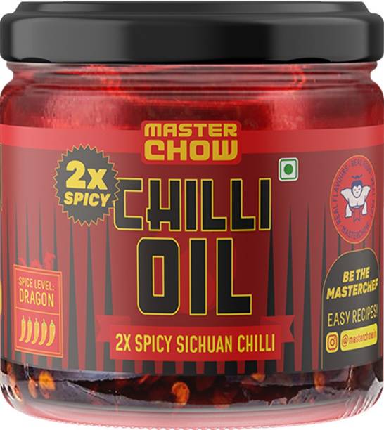 MasterChow 2X Spicy Sichuan Chilli Oil | Extra Hot | 100% Veg Sauce & Dip