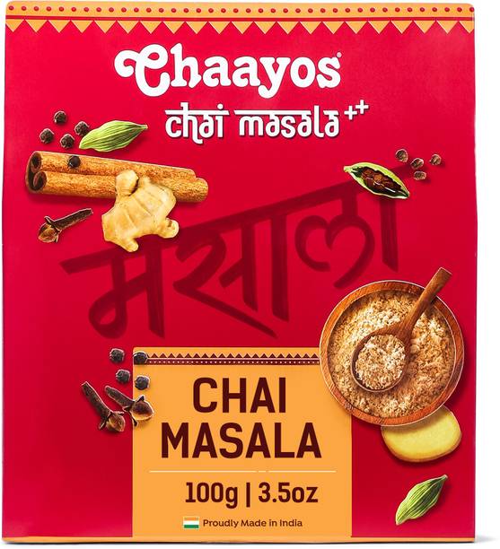 Chaayos Chai Masala - Aromatic Tea Masala Powder with 100% Natural Ingredients (Ginger, Black Pepper, Clove, Cinnamon, Cardamom) Pouch (250 Cups)