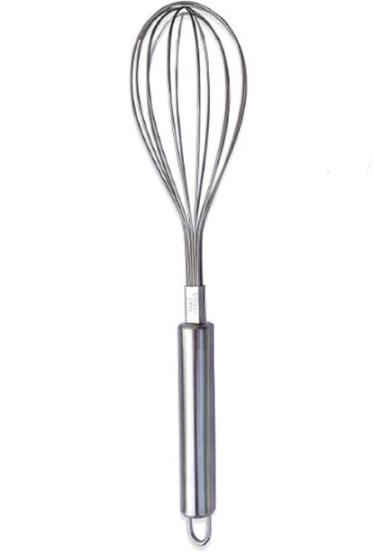 DOMUM Stainless Steel Hand Blender - Mixer - Froth - Whisker - Egg Beater. Stainless Steel Balloon Whisk