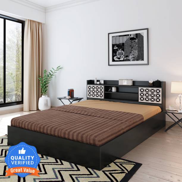 Bharat Lifestyle Brazil Engineered Wood King Box Bed
