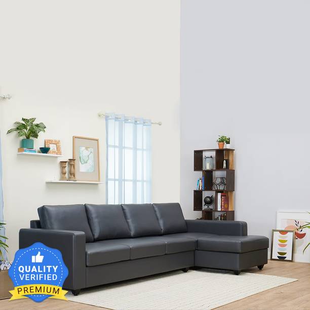 Wakefit Napper Right Aligned Chaise with Ottoman Fabric 6 Seater  Sofa