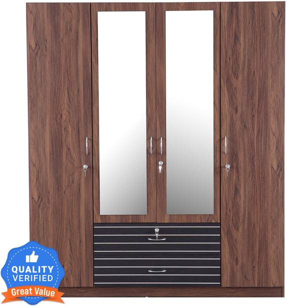 Hometown Molly Engineered Wood 4 Door Wardrobe