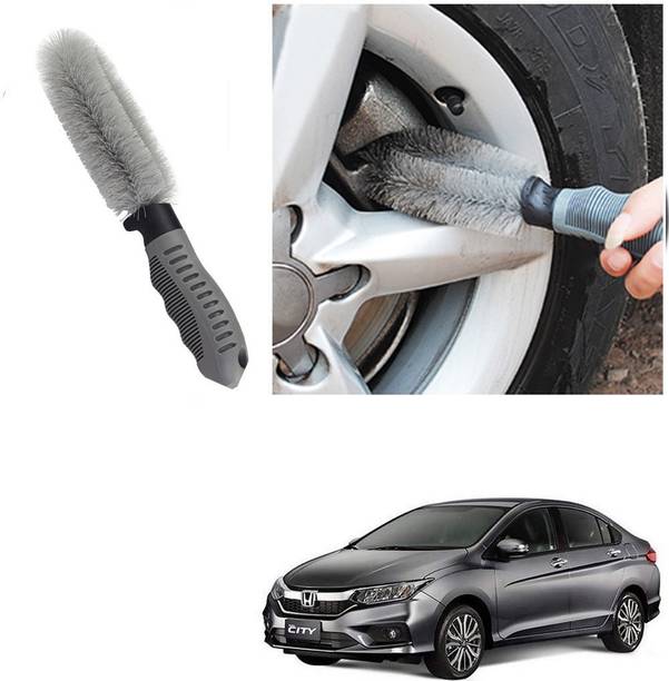 Qiisx CAR ALLOY WHEEL CLEANER BRUSH TYRE RIM FOR Honda City Ivtec 100 g Wheel Tire Cleaner