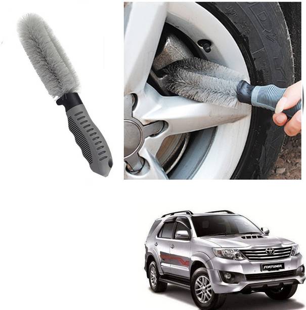 Qiisx CAR ALLOY WHEEL CLEANER BRUSH TYRE RIM FOR Toyota Fortuner 100 g Wheel Tire Cleaner