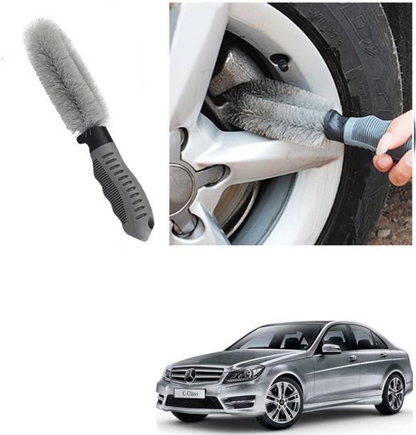 Qiisx CAR ALLOY WHEEL CLEANER BRUSH TYRE RIM FOR MERC Des-Benz C-Class 100 g Wheel Tire Cleaner