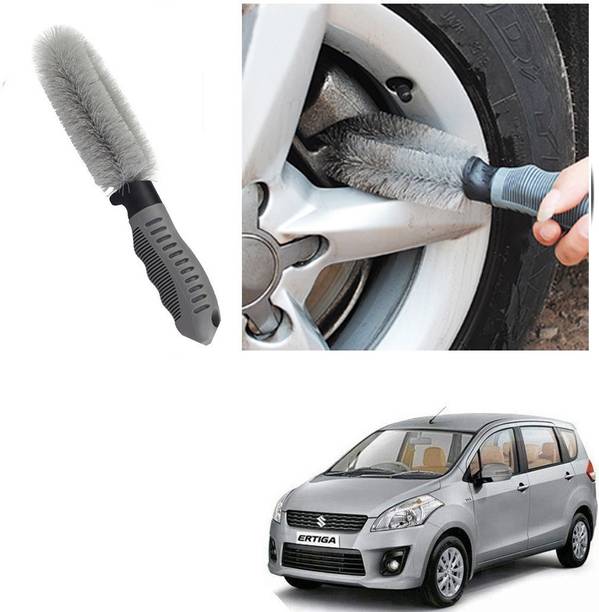 Qiisx CAR ALLOY WHEEL CLEANER BRUSH TYRE RIM FOR Maruti Suzuki Ertiga Type-1 100 g Wheel Tire Cleaner