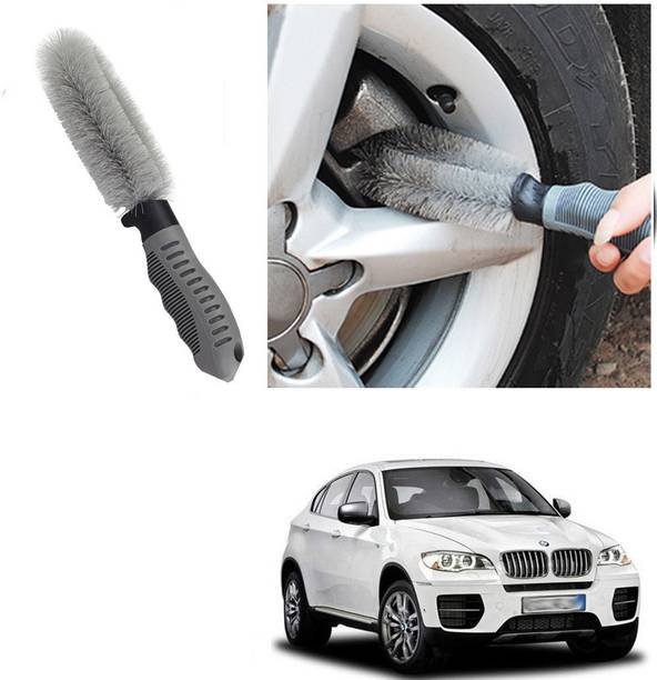 Qiisx CAR ALLOY WHEEL CLEANER BRUSH TYRE RIM FOR B-M-W X5 100 g Wheel Tire Cleaner