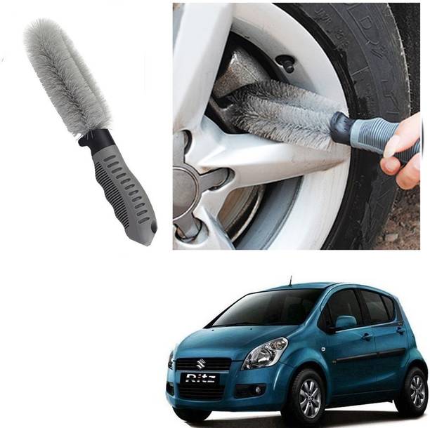 Qiisx CAR ALLOY WHEEL CLEANER BRUSH TYRE RIM FOR Maruti Suzuki Ritz Type-1 100 g Wheel Tire Cleaner
