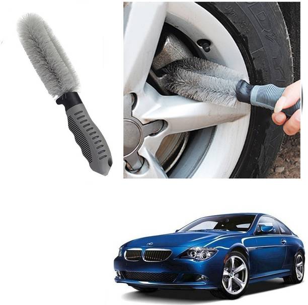 Qiisx CAR ALLOY WHEEL CLEANER BRUSH TYRE RIM FOR B-M-W 6 Series 100 g Wheel Tire Cleaner