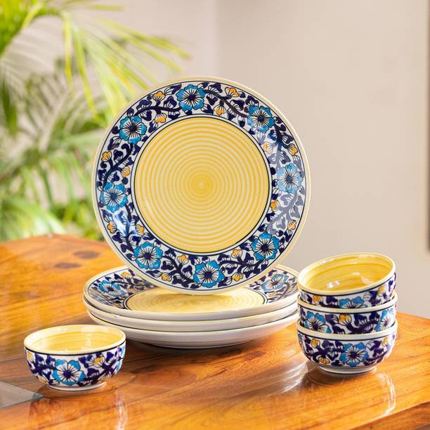 ExclusiveLane Pack of 8 Ceramic Dinner Set