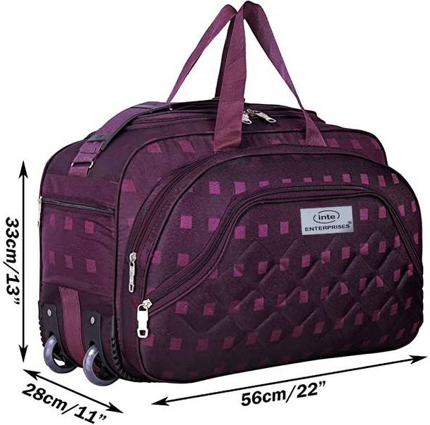 65 L Strolley Duffel Bag - 65 L Strolley Duffel Bag - Premium quality - Purple - Large Capacity - Purple - Large Capacity
