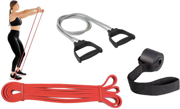 ADONYX Stretch Resistance Band Sports Expander Elastic Pull Up With Door Anchor Fitness Accessory Kit Kit