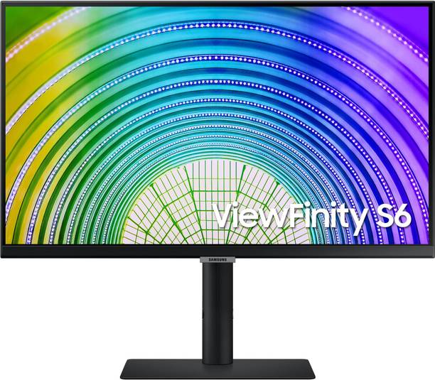Samsung 60.96 cm (24 Inch) Quad HD IPS Panel with Height Adjustable Stand, Inbuilt Speakers Monitor (LS24A600UCWXXL)