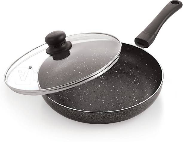 iVBOX ® Eco-Plus 260cm Non-Stick Cookware Frying Pan With Outer Hard-Stone Coating 26 cm डायमीटर ढक्कन के साथ