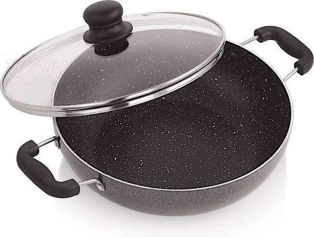 iVBOX Eco-Plus 260mm Induction-Bottom Non-Stick with Glass Lid 26 cm ढक्कन के साथ