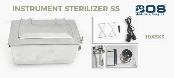 Bos Medicare Surgical Electric hospital Surgical/Medical Instrument Sterilizer (Sterilizer 10x5x3) - 1 Slots