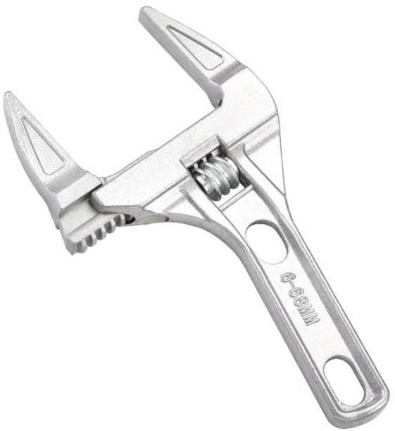 uptodateprouducts Opening Movable Plate Steel Aluminum Alloy Quick Small Short Handle Sanitary Adjustable Wrench 6-68mm Single Sided Pipe Wrench