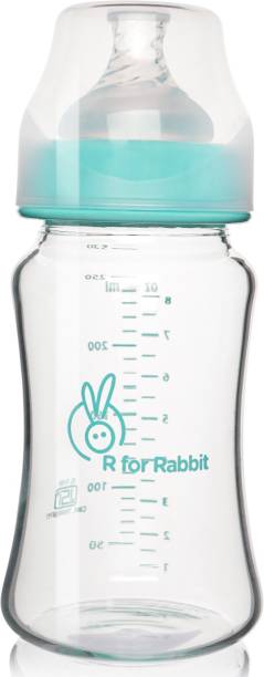 R for Rabbit Baby Feeding Nipple Milk Bottle for New Born Babies, Kids 240 ML| Sea Green - 240 ml