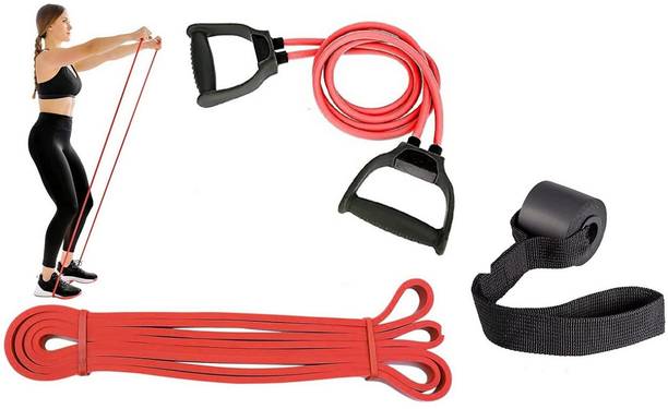 ADONYX Stretch Resistance Band Sports Expander Elastic Pull Up With Door Anchor Fitness Accessory Kit Kit