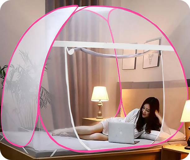 VIV-अतिक / Washable / Foldable Net With Ventilation / Best Visibility & Free Saviours पॉलिएस्टर एडल्ट के लिए बनाया गया मॉस्कीटो नेट