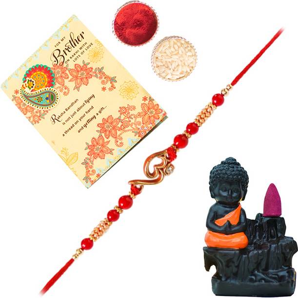 ARCHIES Designer POL_03_1581_RC_CARD Assorted Rakhi, Mug, Chawal Roli Pack, Greeting Card  Set