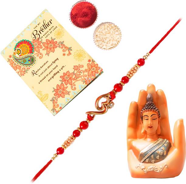 ARCHIES Designer DEM_28_1581_RC_CARD Assorted Rakhi, Mug, Chawal Roli Pack, Greeting Card  Set