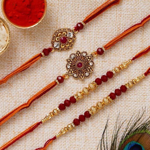 eCraftIndia Designer D1210 Assorted Rakhi  Set