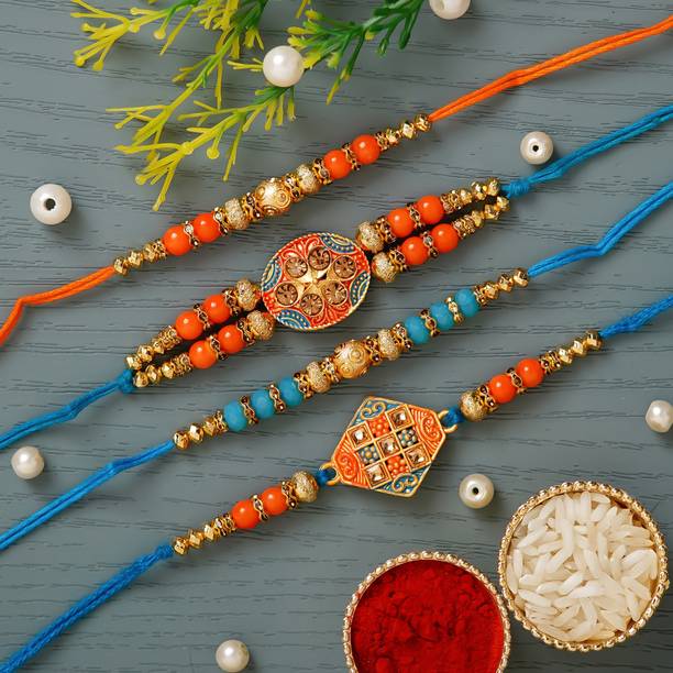 Anil Rakhi Designer D1226 Assorted Rakhi  Set