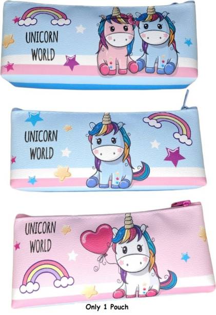 fastgear Unicorn Kids Toy Pencil/Geometry Case Handbag Pouch Combo For Girls(1pcs) Geometry Pouch for Schoolkids Art Polyester Pencil Box