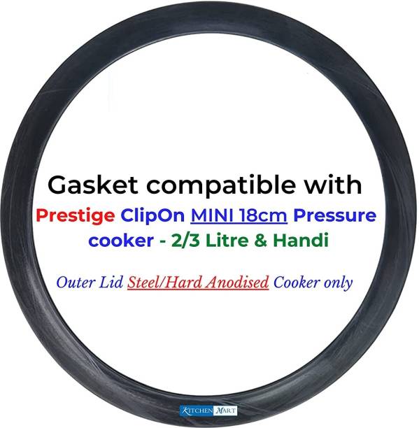 PRV Gasket compatible with Prestige ClipOn Pressure Cooker (18 Cm Mini) 180 mm Pressure Cooker Gasket
