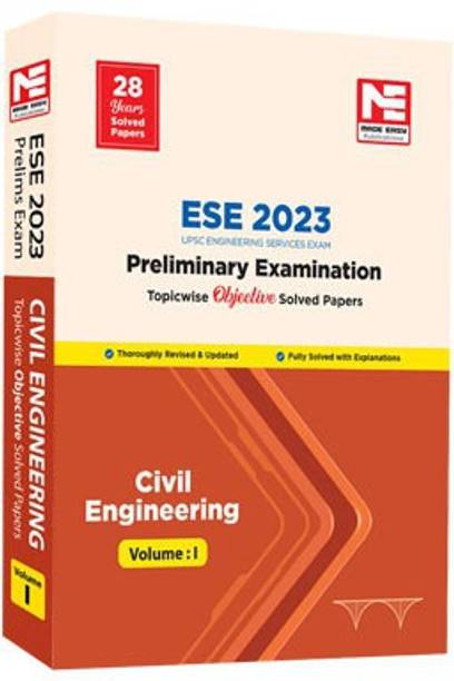 ESE 2023: Preliminary Exam: Civil Engineering Objective Vol-1 (17th Edition | 28 Years Solved Papers)