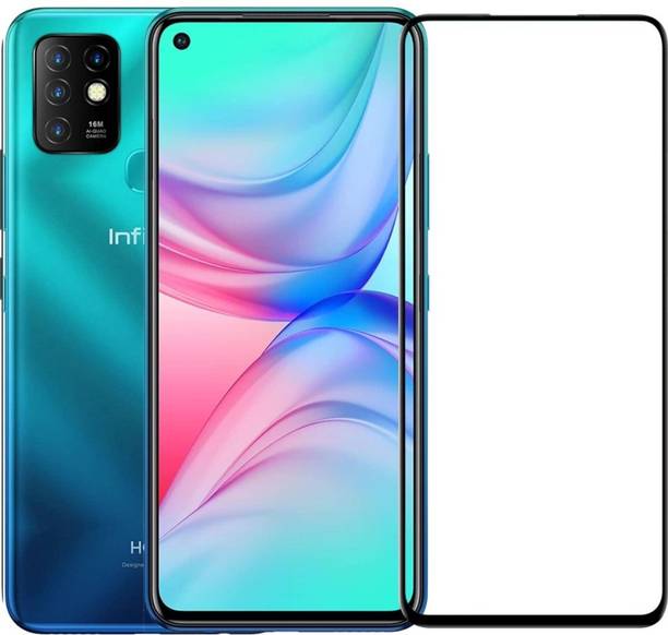 M Technologies Edge To Edge Tempered Glass for infinix Hot 10