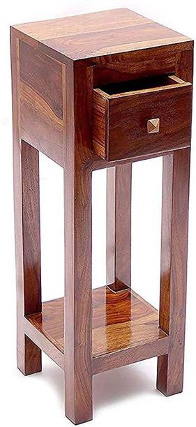 shiv art Solid Wood Bedside Table
