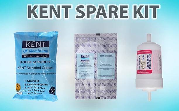 KENT Gold Spare Kit UF Membrane + Carbon Sediment Filter for Gold Gold+ Optima Solid Filter Cartridge