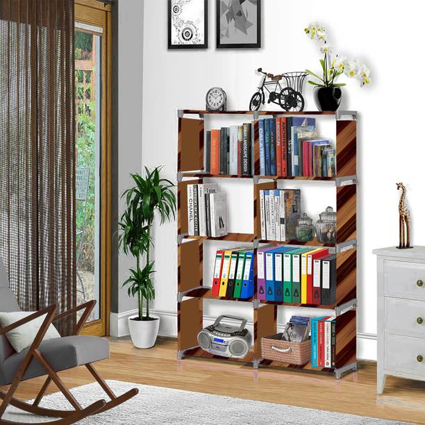 Flipkart Perfect Homes Studio Wall Panel Print Plastic Metal 10 Shelf Book Organizer Metal Open Book Shelf